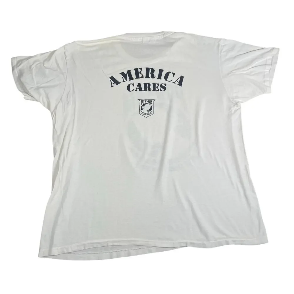 VINTAGE POW MIA 1990S TEE SHIRT SIZE XL MADE IN USA